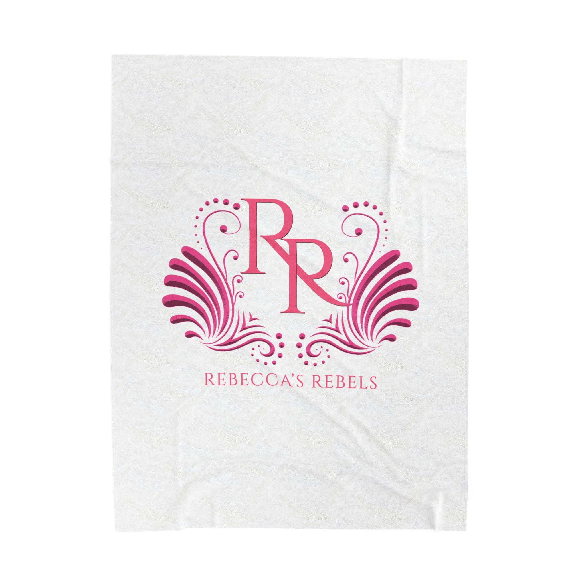 Cozy Velveteen Plush Blanket - Rebecca's Rebels Pink