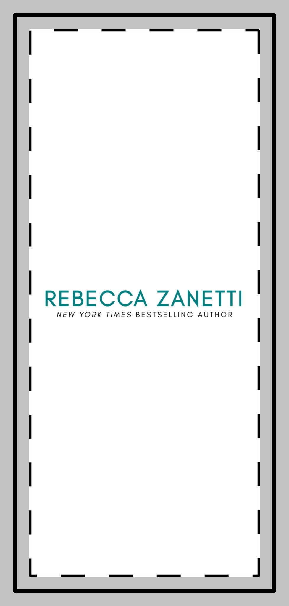 Rebecca Zanetti Custom Shape Magnets — Teal Logo