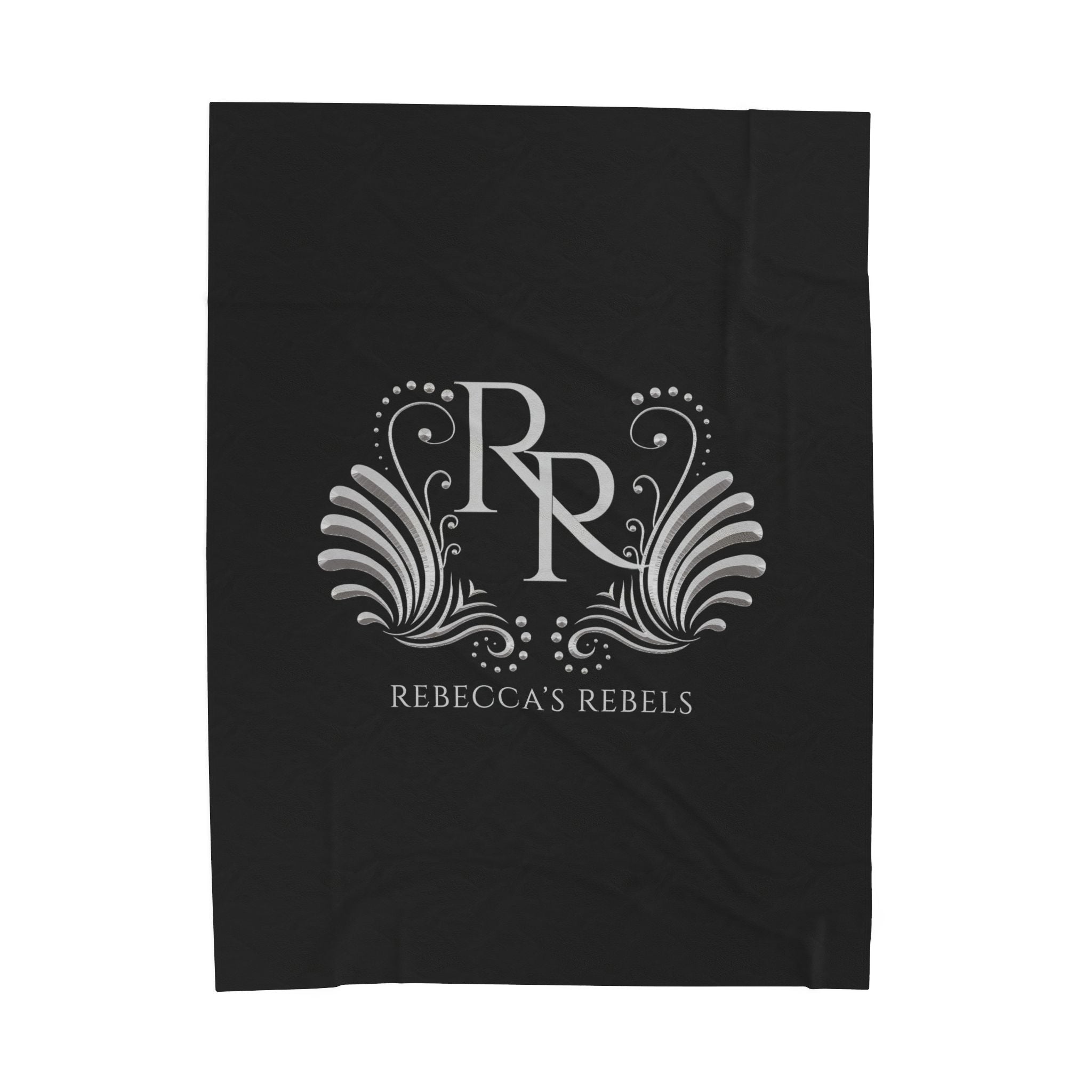 Cozy Velveteen Plush Blanket - Rebecca's Rebels Light Gray