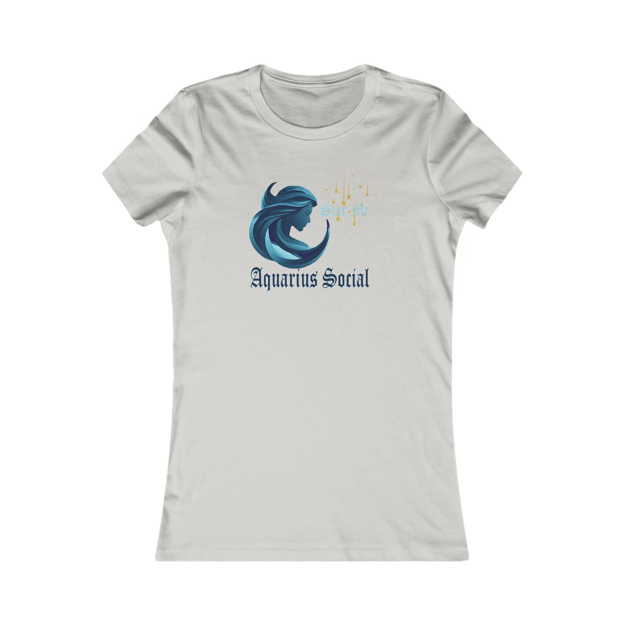 Elegant Women's Favorite Tee - Aquarius Social