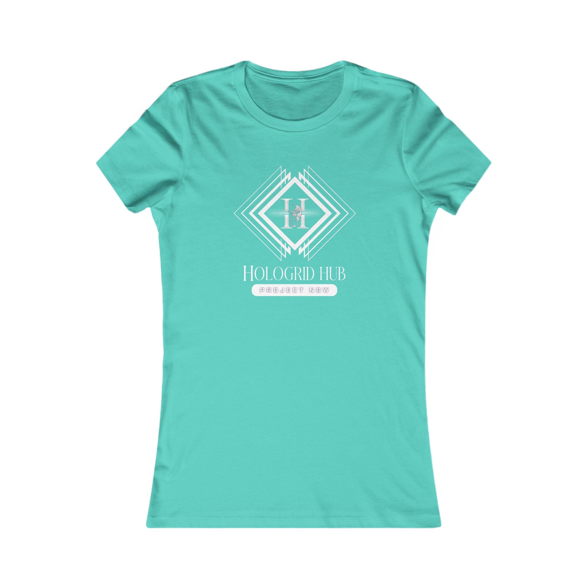 Elegant Women's Favorite Tee - Hologrid Hub White