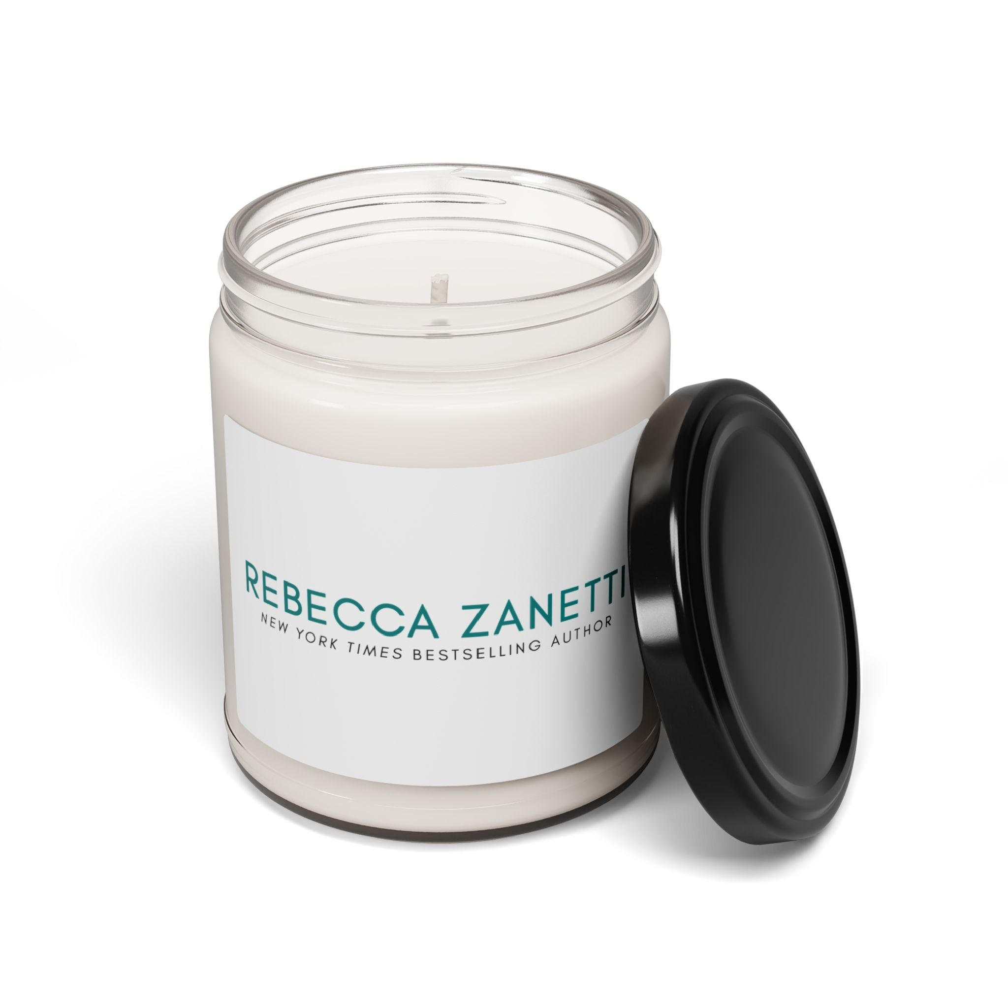 Scented Soy Candle - Rebecca Zanetti Logo White BG