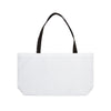 White Weekender Tote Bag - Rebecca Zanetti Black Logo