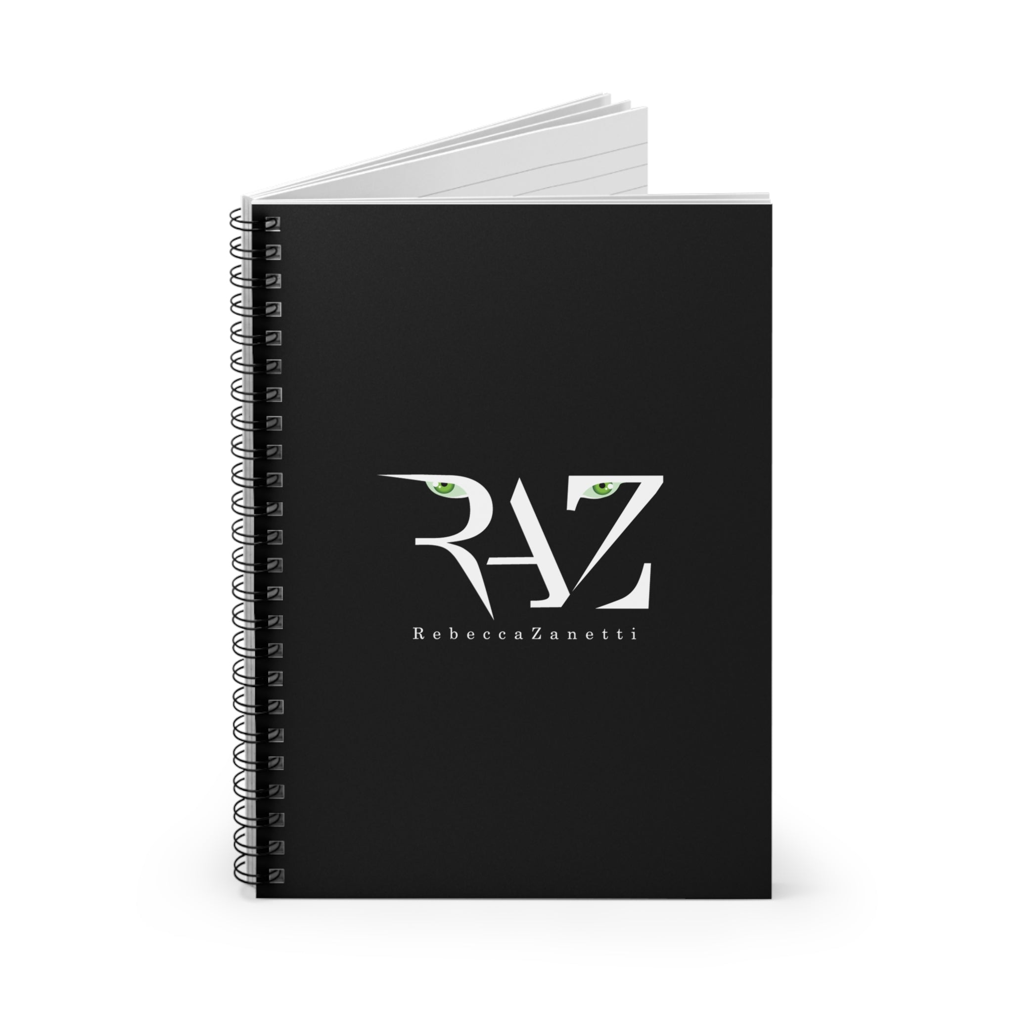 Spiral Notebook - Ruled Line - RAZ Logo Black