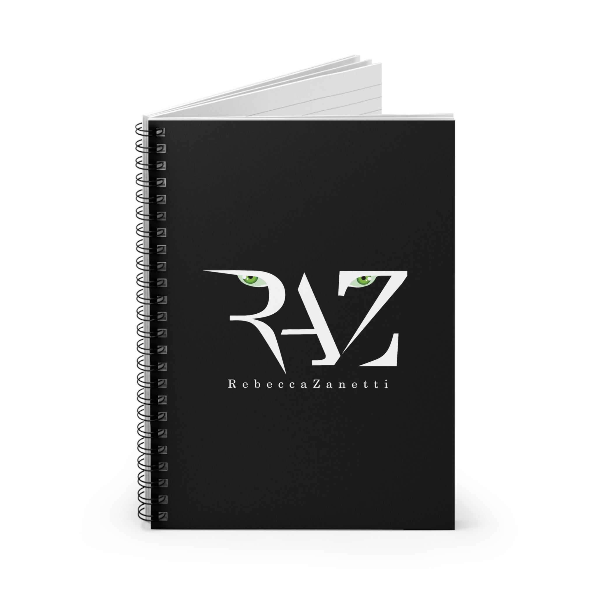 Spiral Notebook - Ruled Line - RAZ Logo Black