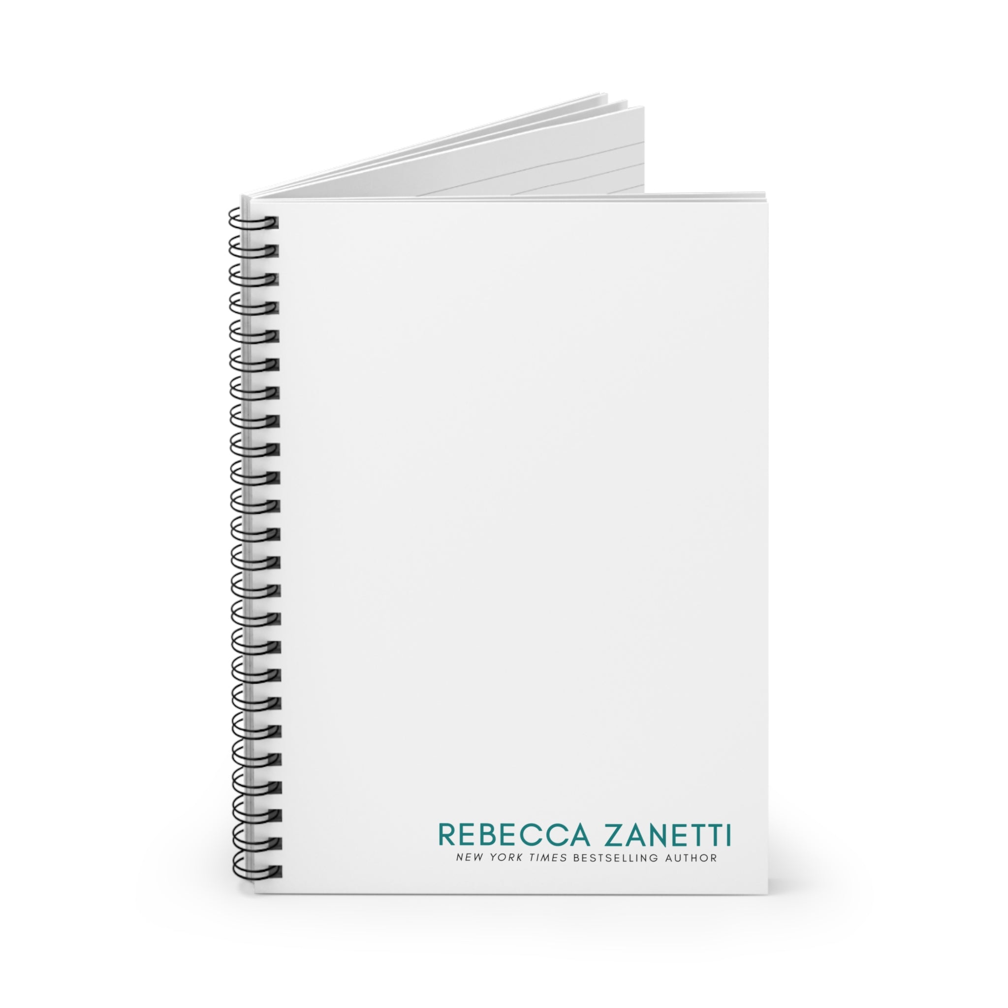 Spiral Notebook - Ruled Line - Rebecca Zanetti Logo White