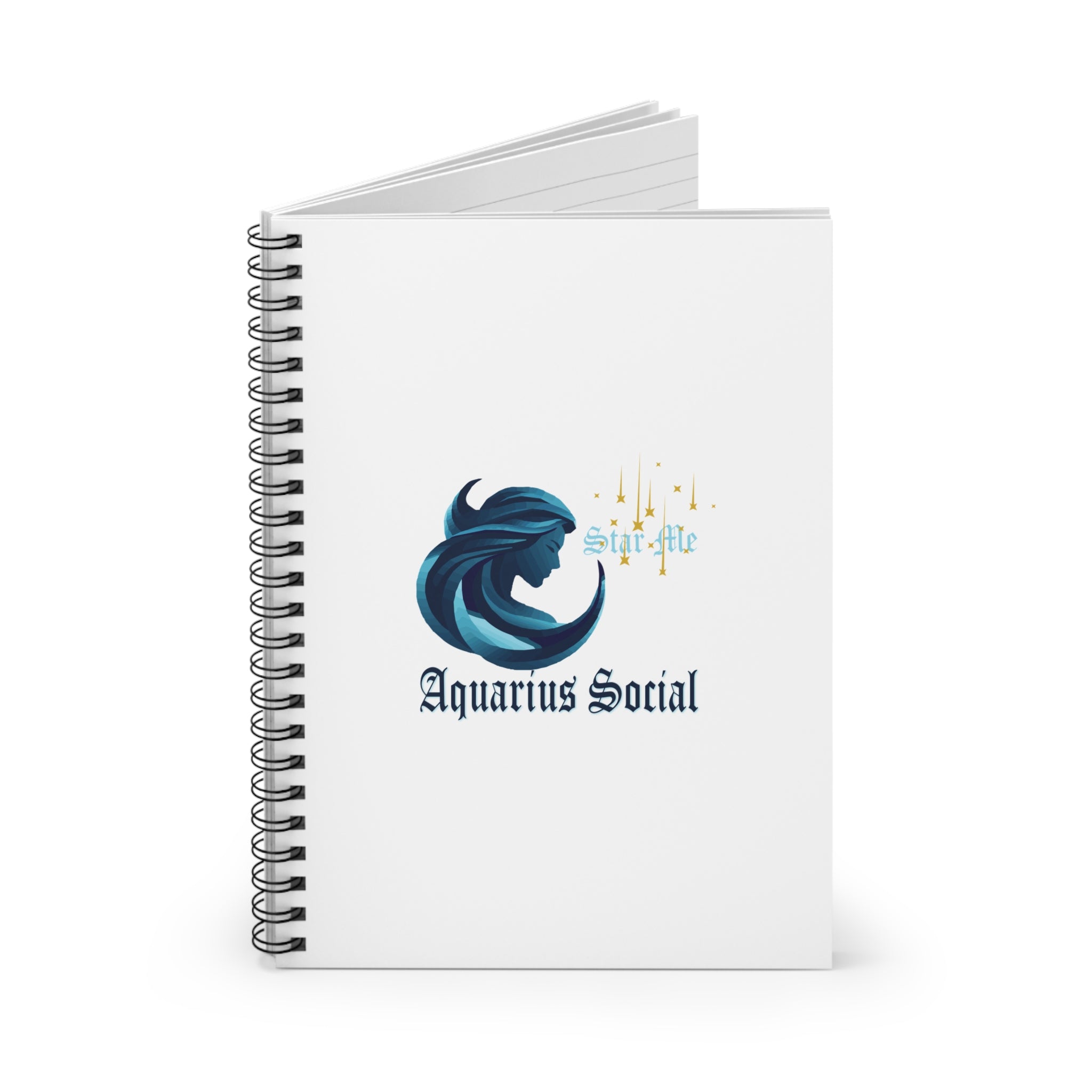 Spiral Notebook - Ruled Line - Aquarius Social