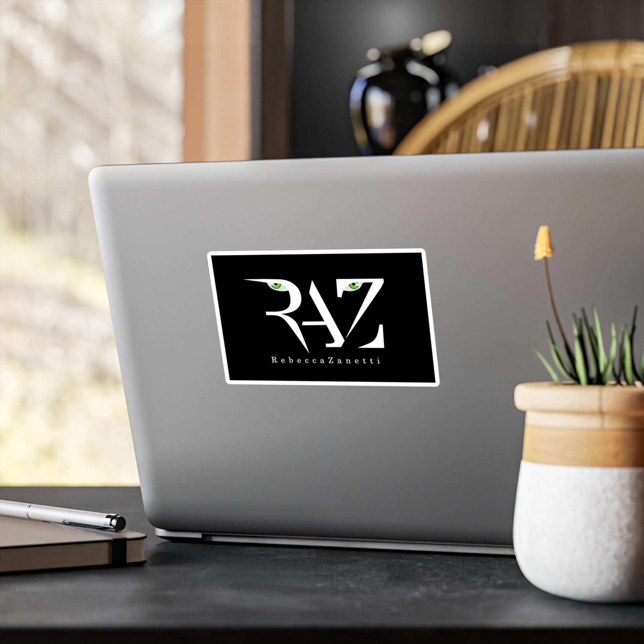 Vinyl Kiss-Cut Stickers - RAZ Logo Black Background