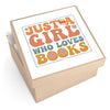 Just a Girl Who Loves Books Vinyl Stickers