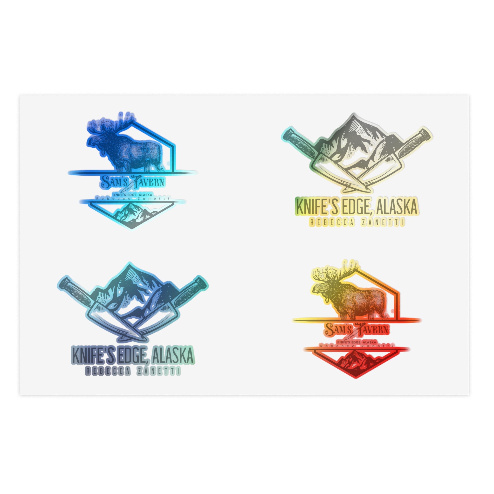 5pcs Sticker Sheet Bundle - Knifes Edge, Alaska