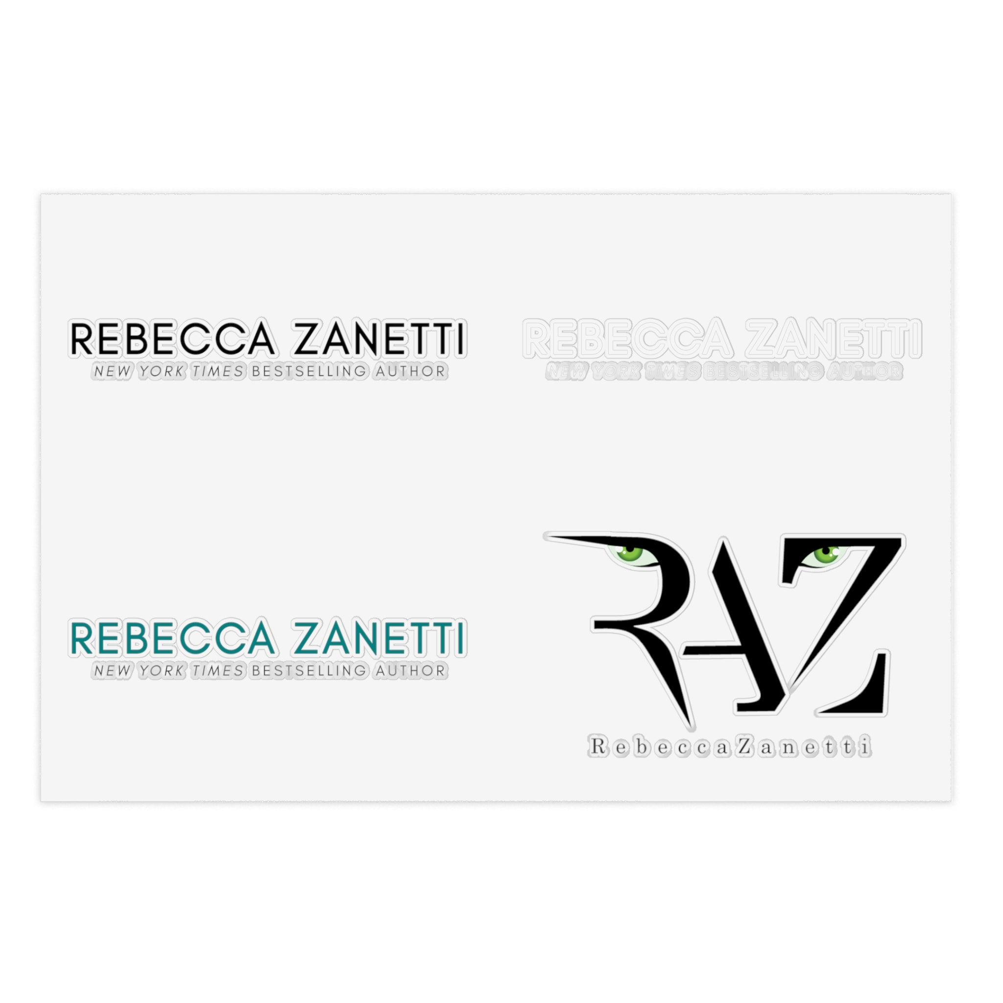 5pcs Sticker Sheet Bundle - Rebecca Zanetti Logos