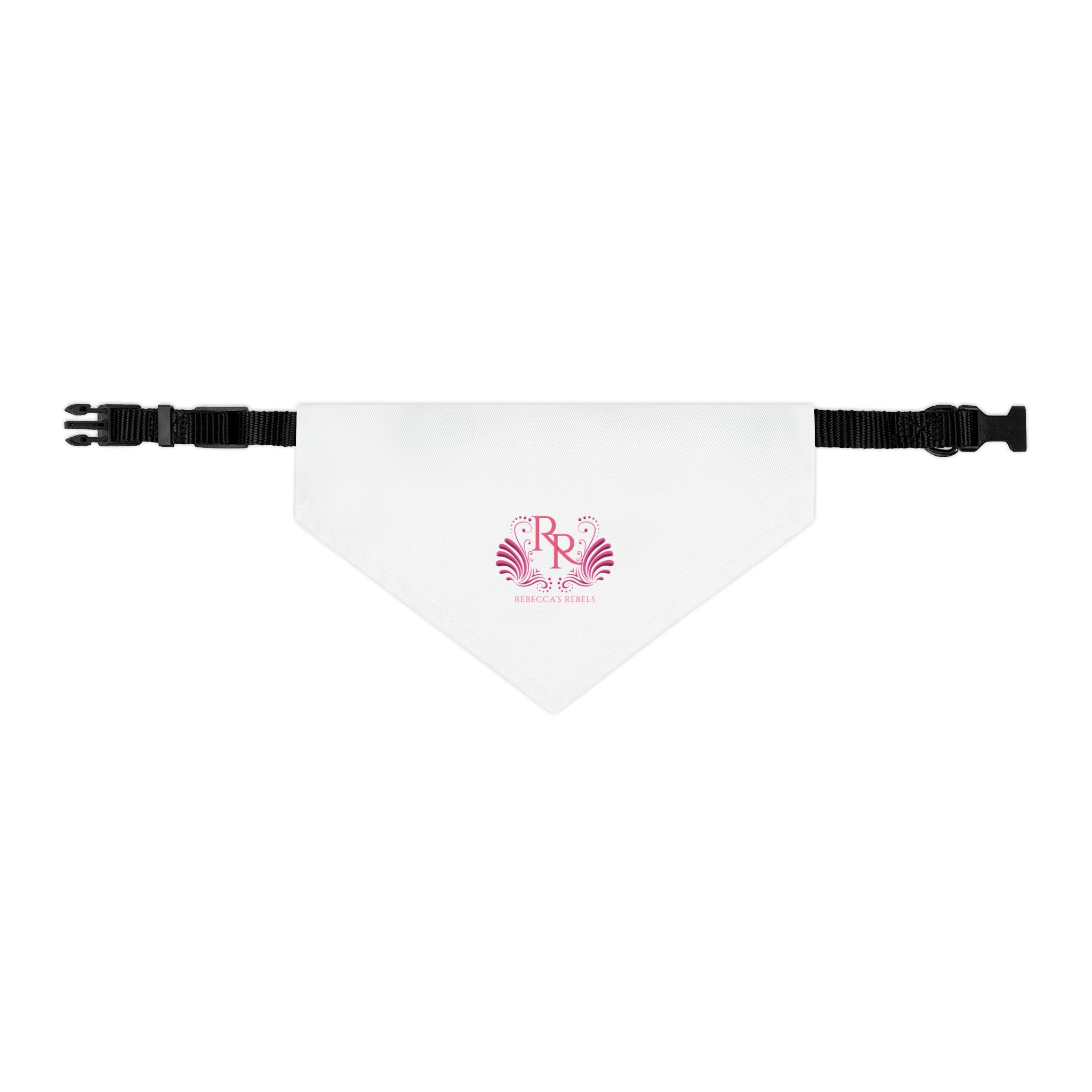 Dog Bandana Collar — 'My Human' Cute German Shepherd Pet Accessory - Rebecca's Rebels Pink Logo
