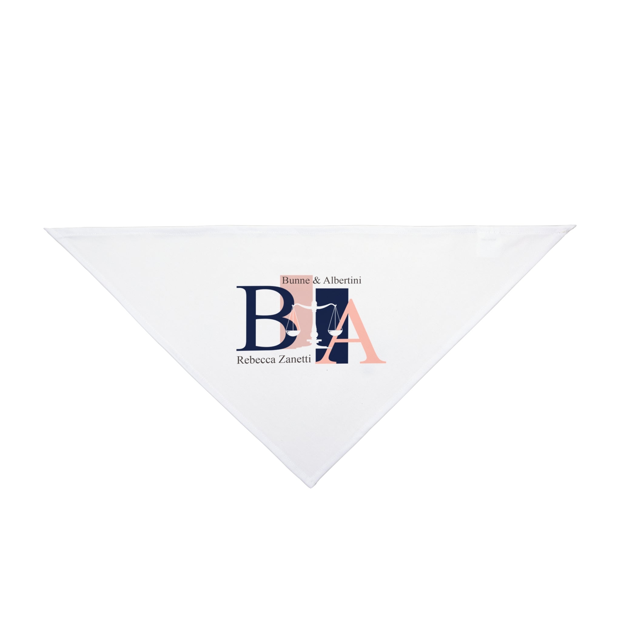Anna Alberini Files Pet Bandana — Custom B&A Initials Dog Scarf