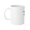 White Ceramic Mug, 11oz - RAZ Logo