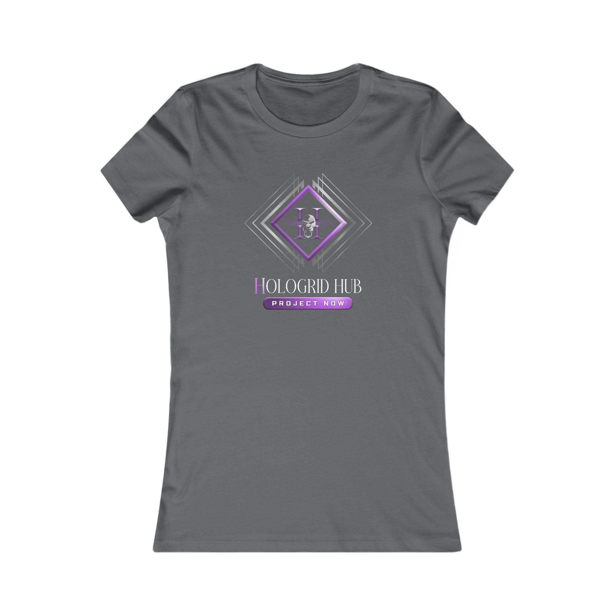 Elegant Women's Favorite Tee - Hologrid Hub Purple