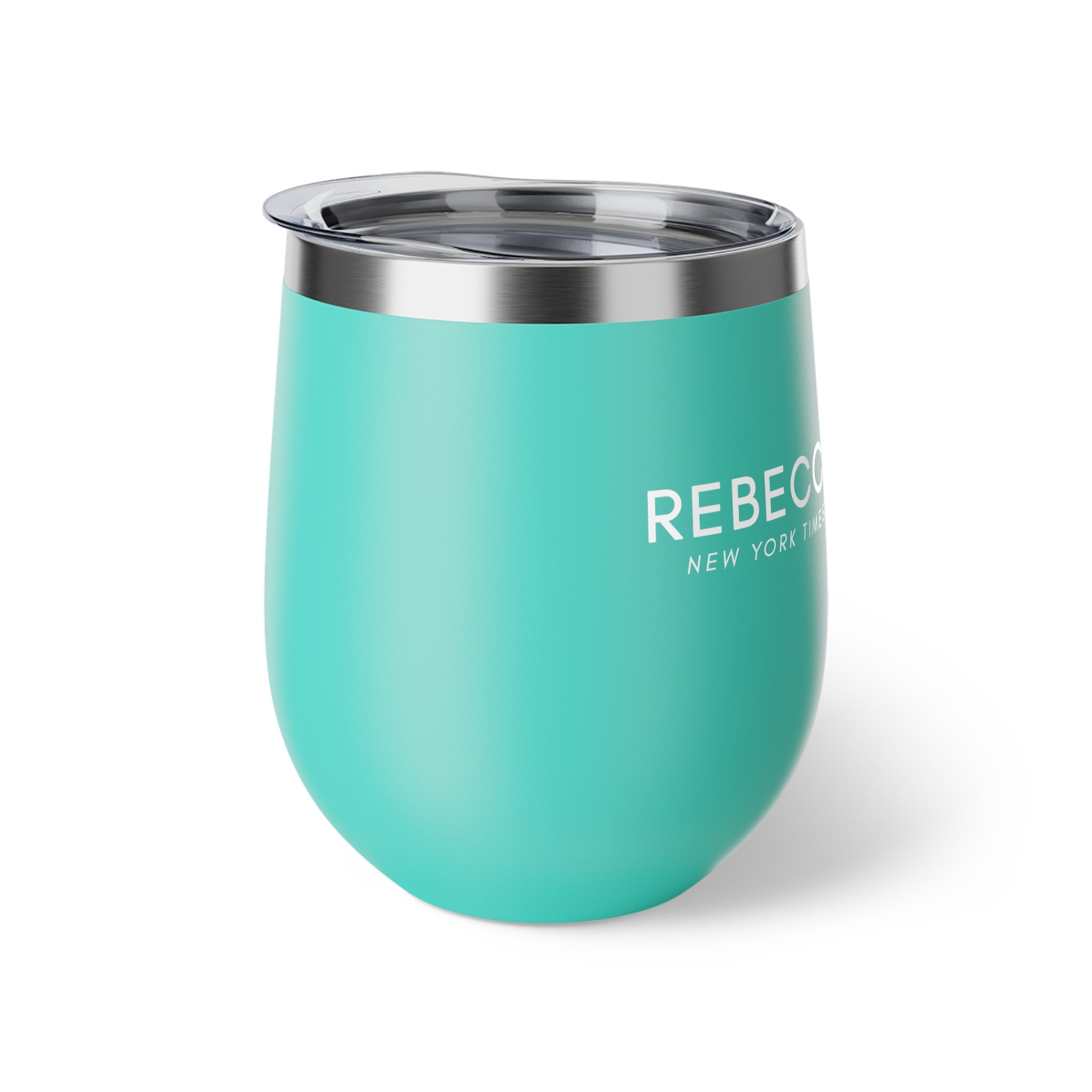 Rebecca Zanetti Turquoise 12oz Insulated Wine Tumbler — Copper Vacuum Travel Cup