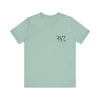 Unisex Short Sleeve Tee - RAZ Logo Front, Aquarius Social Logo Back