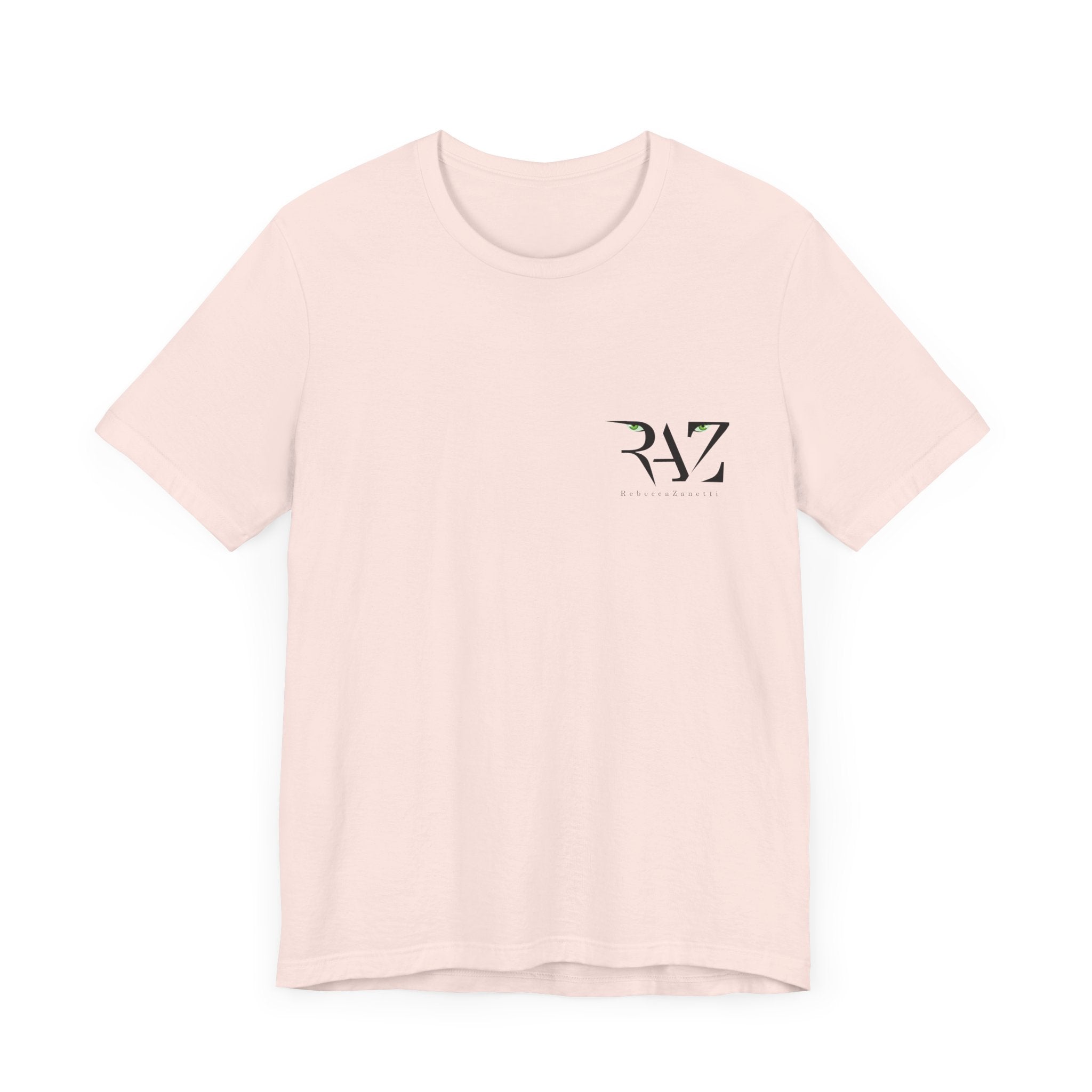 Tee Raz Muhammad Unisex Short Sleeve Tee - RAZ Logo Front, Knife's Edge Alaska Logo Bac ...