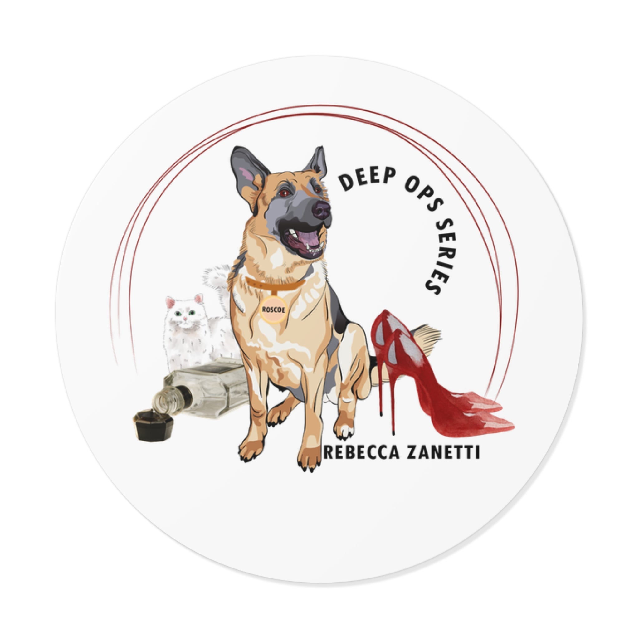 Round Vinyl Stickers - Deep Ops