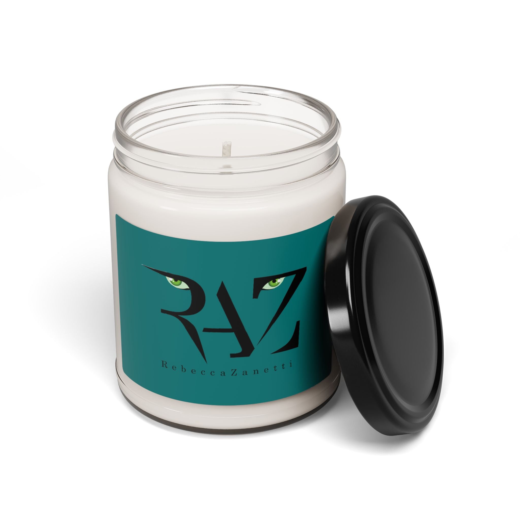 Scented Soy Candle - 9oz - RAZ Logo Teal