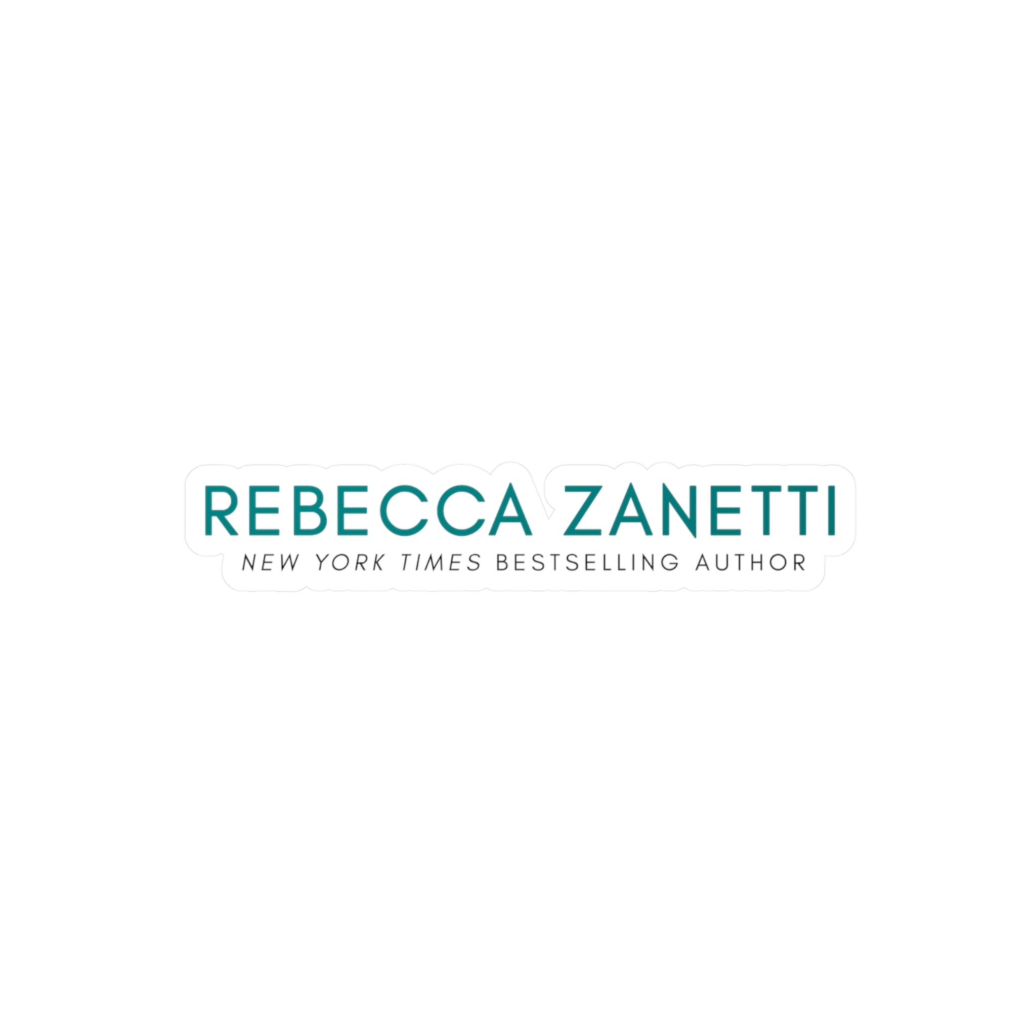 Vinyl Kiss-Cut Stickers - Rebecca Zanetti Logo Teal