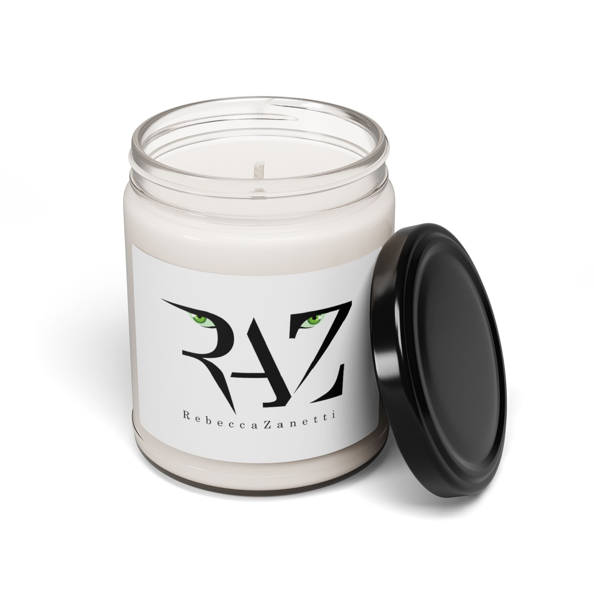 Scented Soy Candle - 9oz - RAZ Logo White