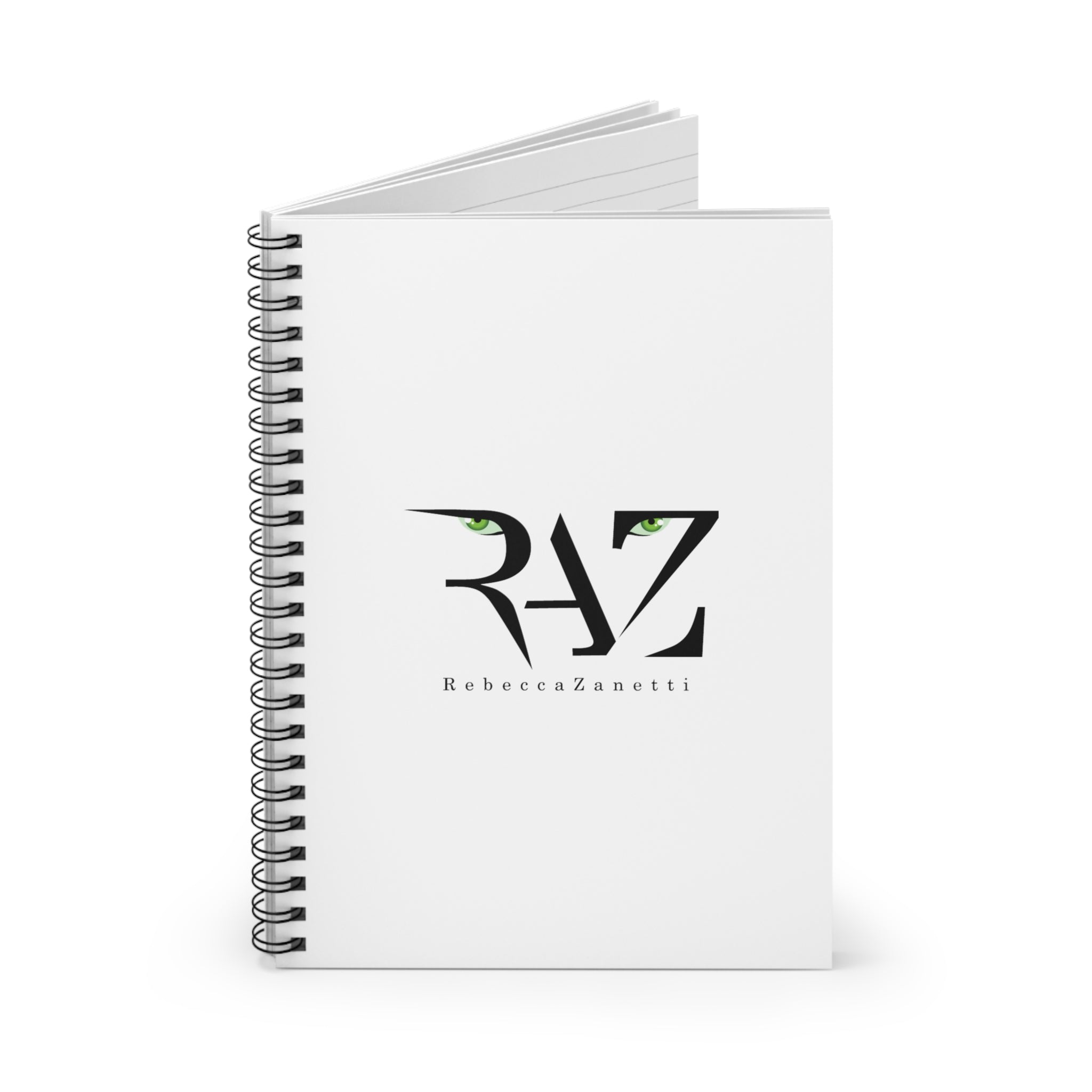 Spiral Notebook - Ruled Line - RAZ Logo White