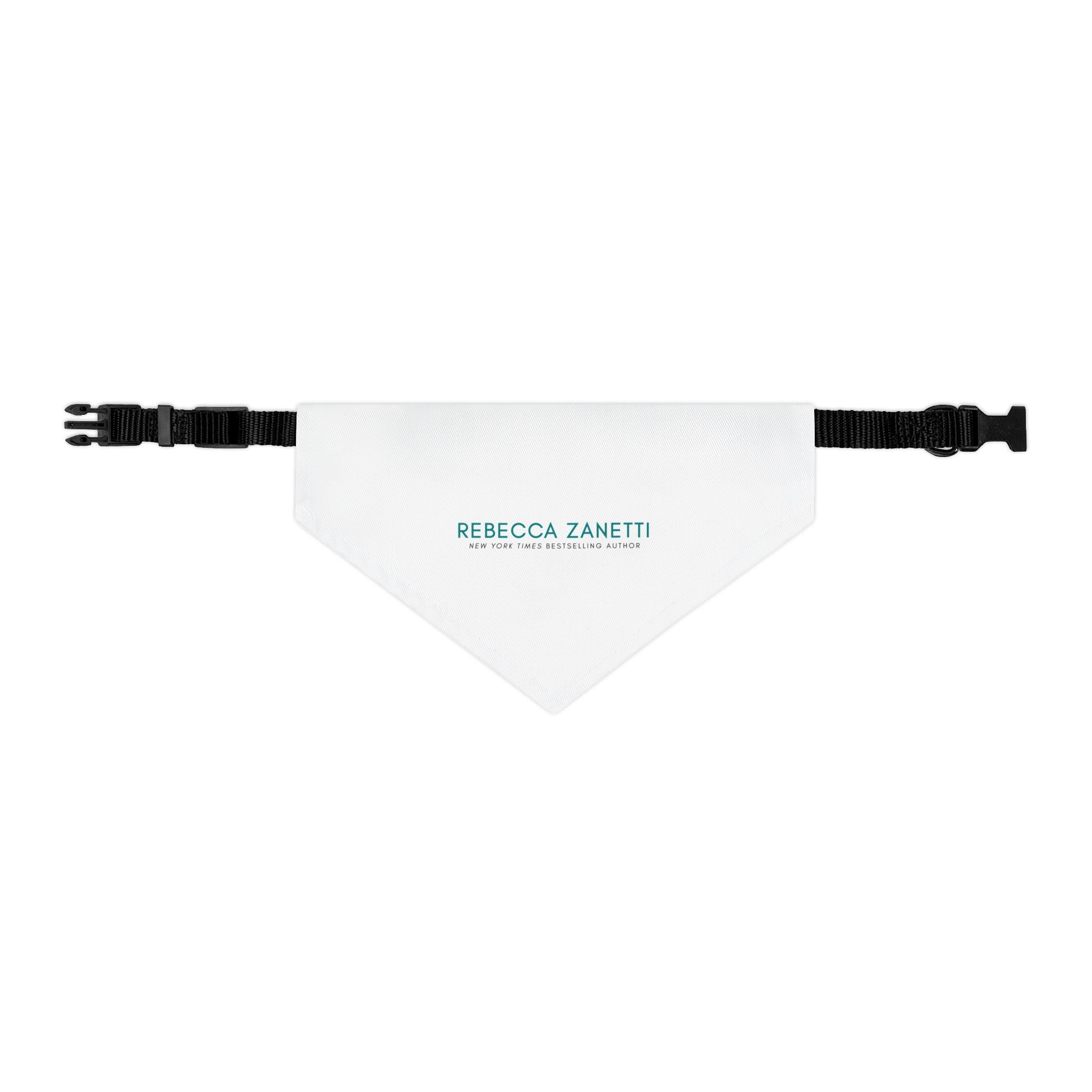 Pet Bandana Collar for Dogs - Rebecca Zanetti Teal Logo