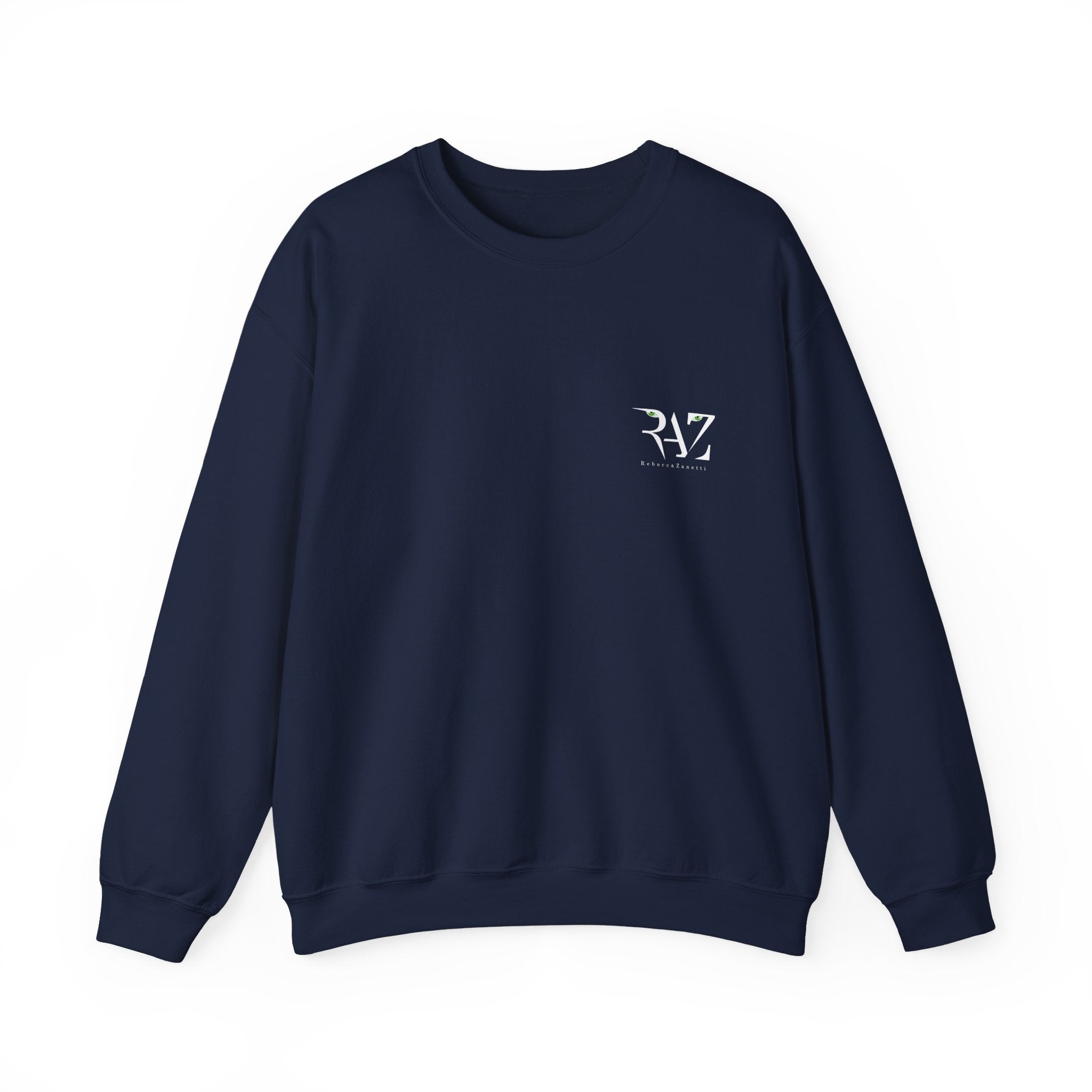 Unisex Heavy Blend™ Crewneck Sweatshirt - RAZ Logo Front, Hologrid Hub Logo Back