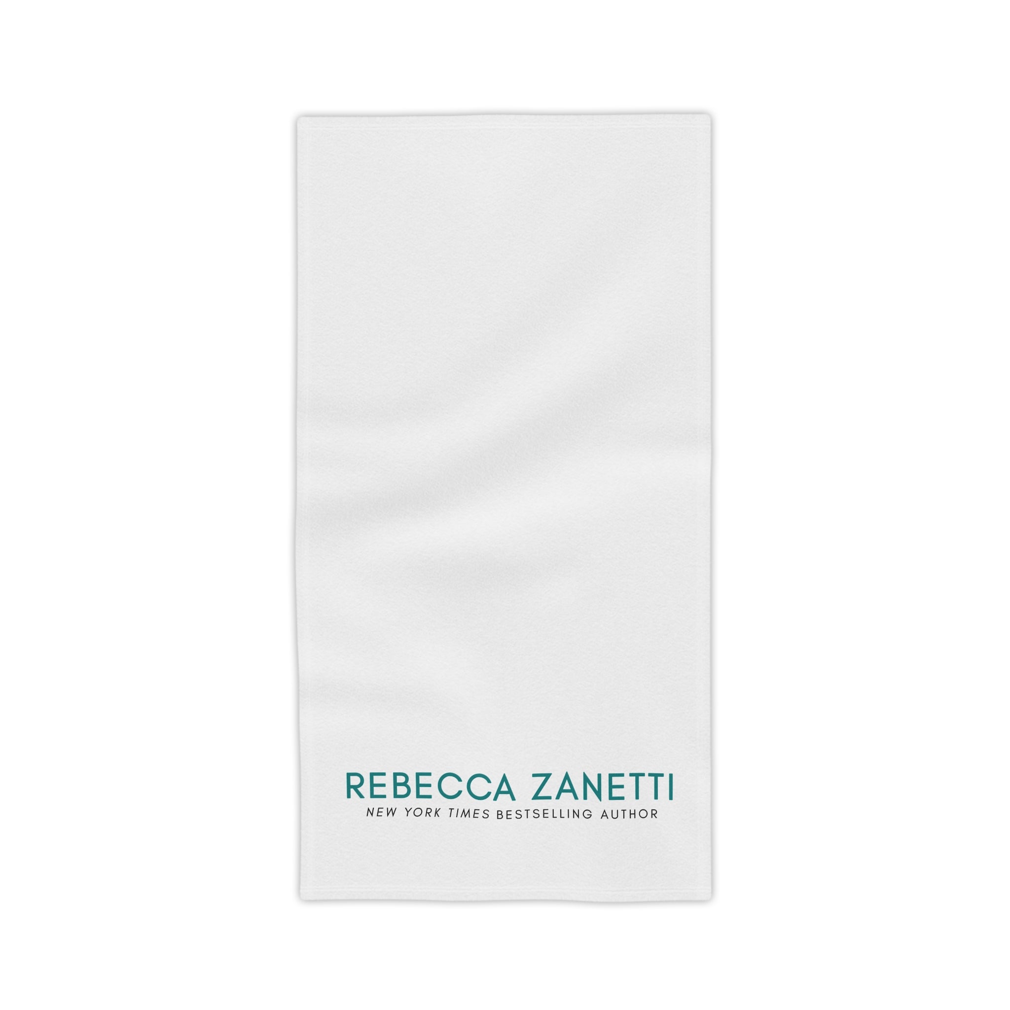 Beach Towels - Rebecca Zanetti Logo White