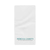 Beach Towels - Rebecca Zanetti Logo White