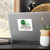 'I Love Books with Plant' Vinyl Kiss-Cut Stickers