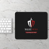 Black Custom Gaming Mouse Pad - Malice Media Logo