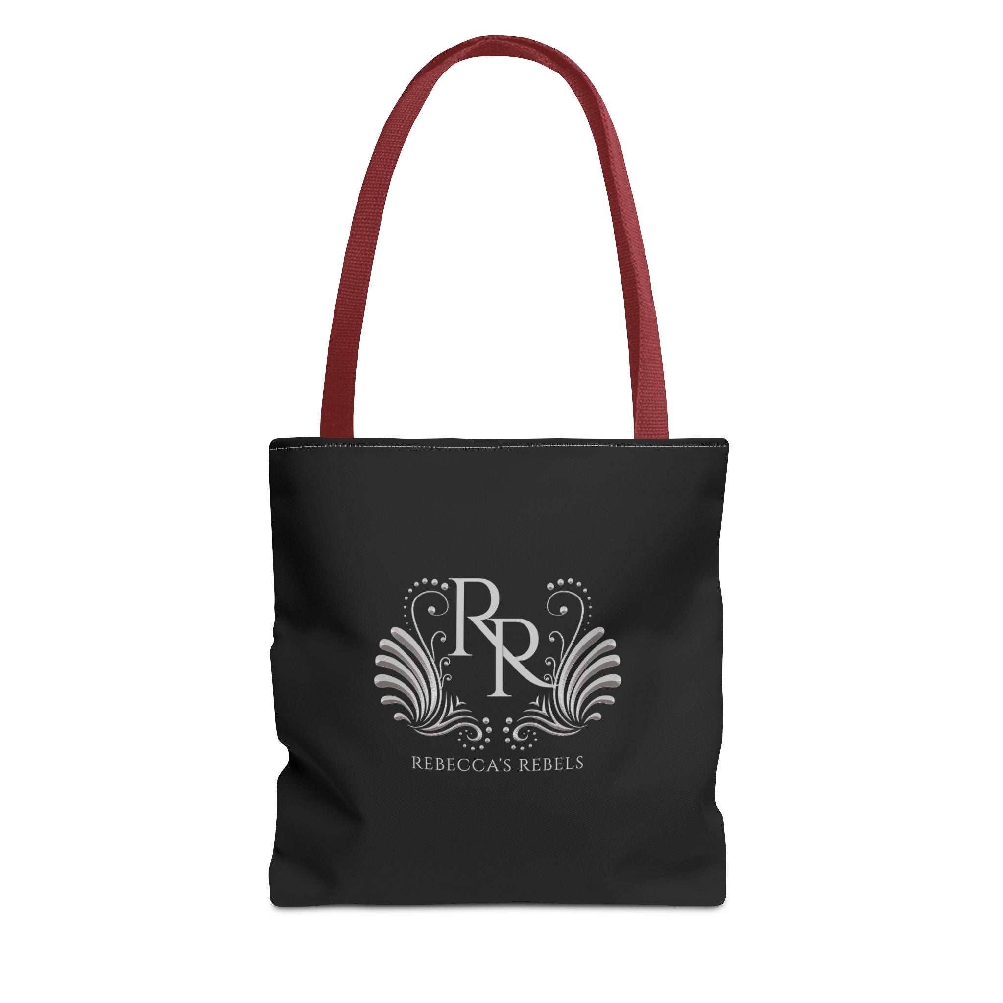 Black Stylish Tote Bag - Rebecca's Rebels Light Gray