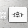 White Custom Gaming Mouse Pad - Dark Protectors Logo