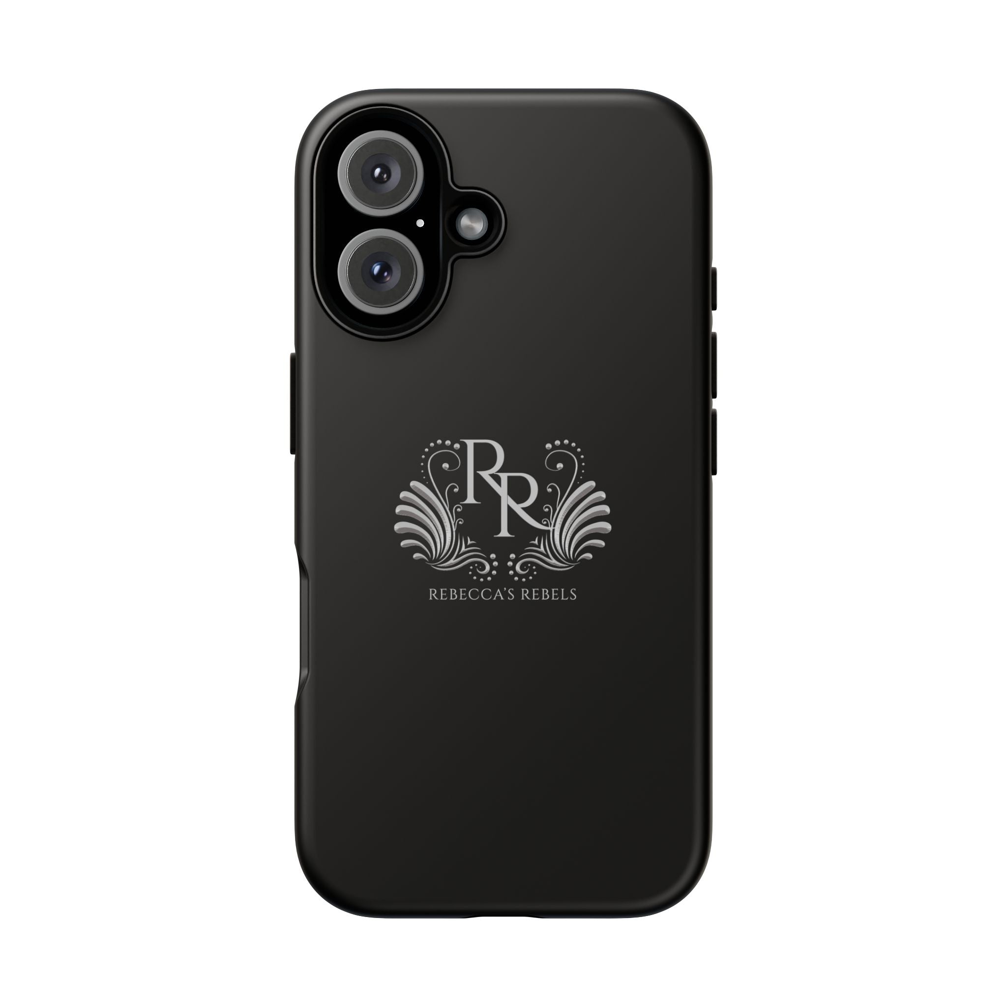 Black iPhone & Google Pixel Phone Case - Rebecca's Rebels Light Gray