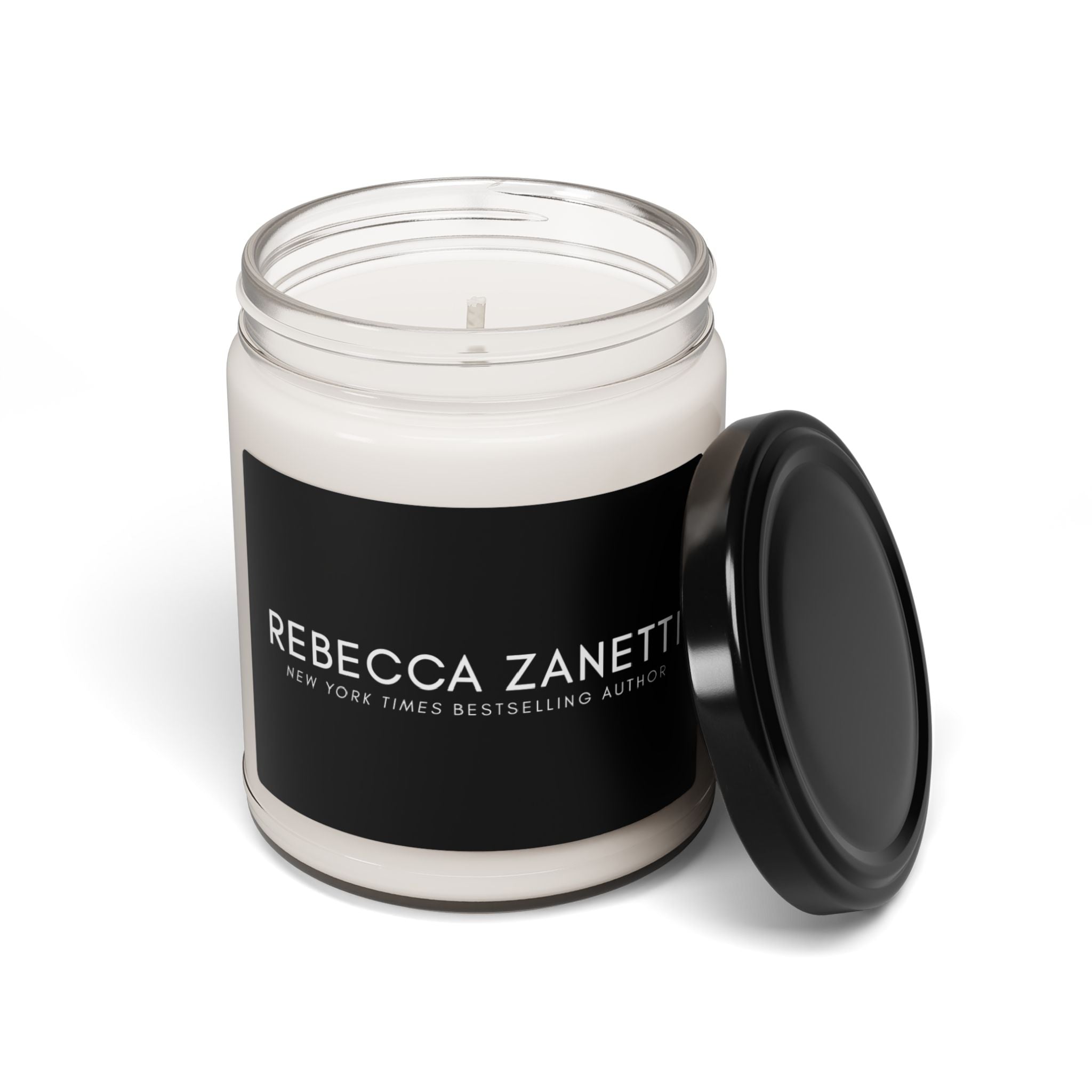 Scented Soy Candle - 9oz - Rebecca Zanetti Logo Black BG