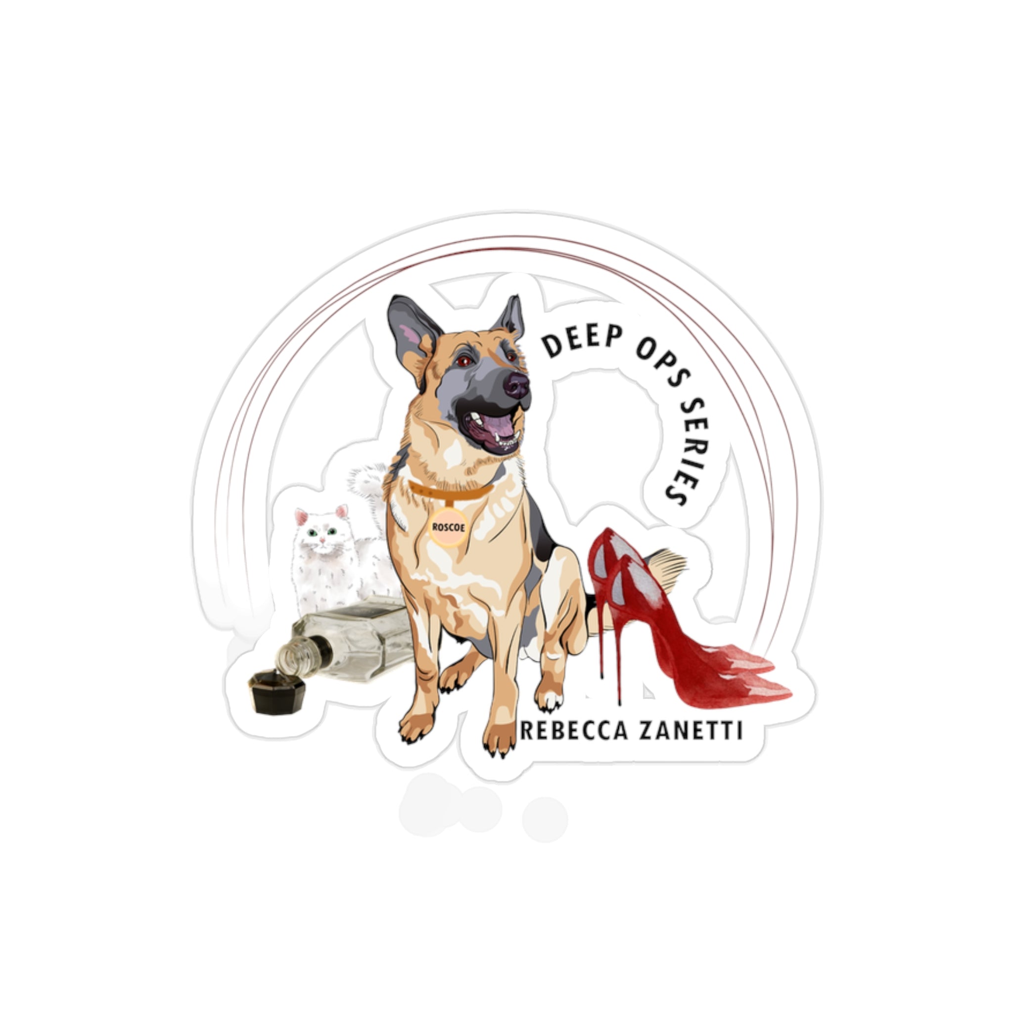 Transparent Outdoor Stickers, Die-Cut, 1pc - Deep Ops