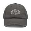 Distressed Dad Hat with Embroidered Design - Dark Protectors