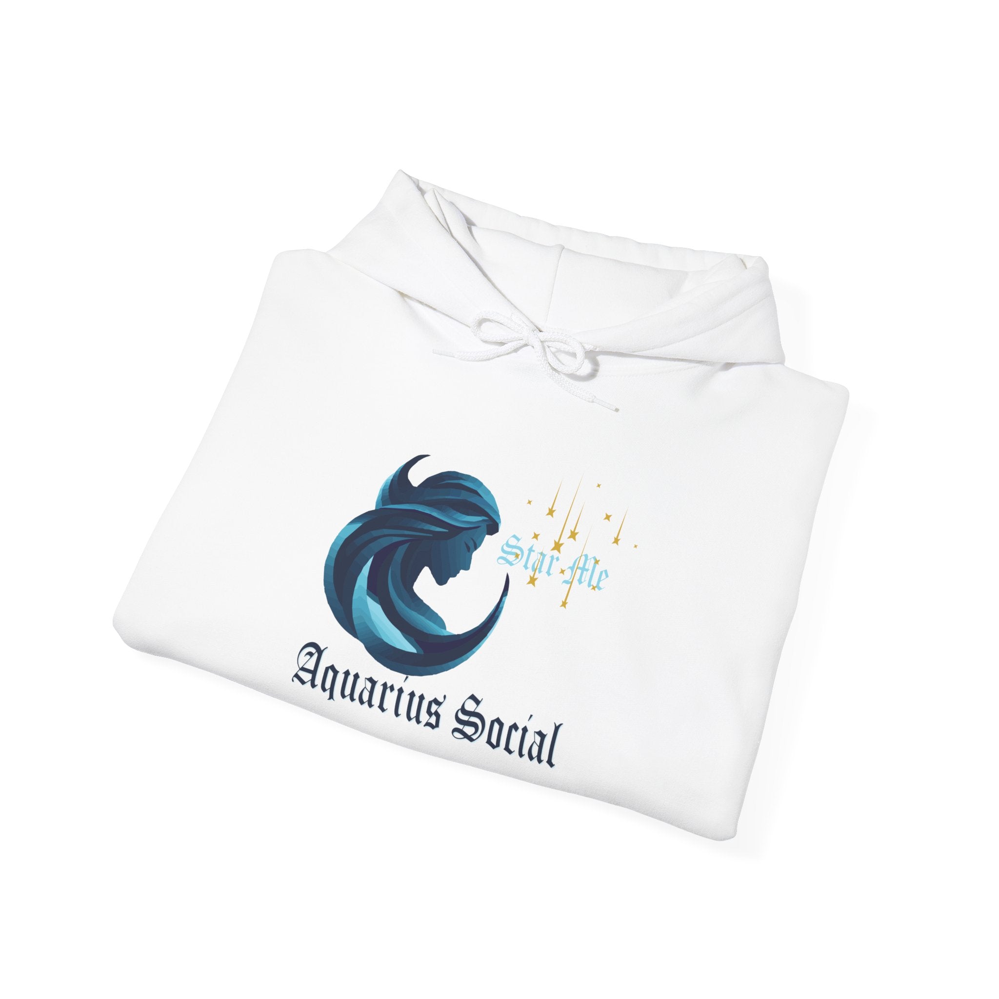 Unisex Heavy Blend™ Hooded Sweatshirt - Aquarius Social Front