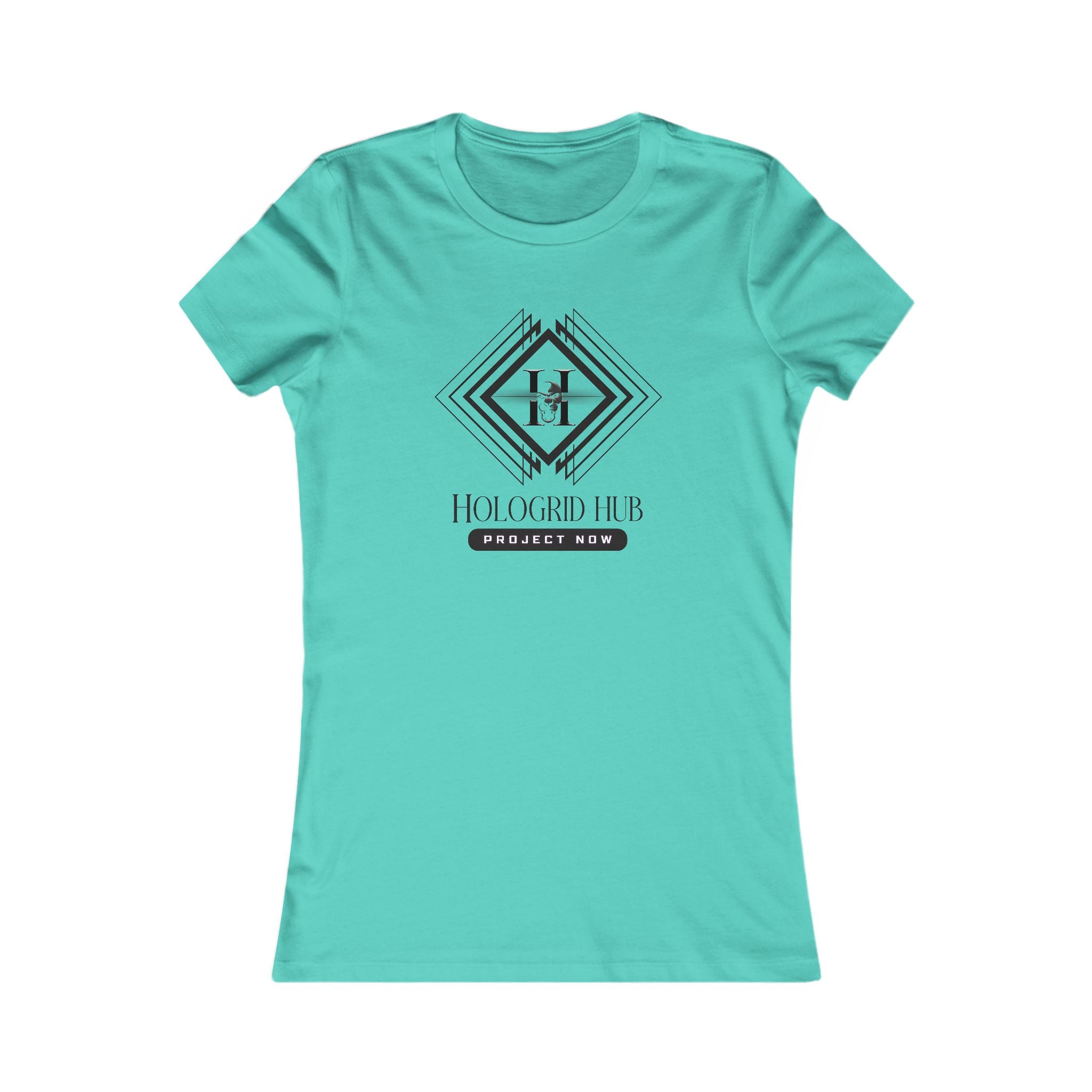Elegant Women's Favorite Tee - Hologrid Hub Black